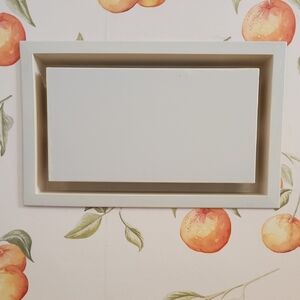 Two Fittes Aria Modern White Paintable Vent Or Register Wall Cover